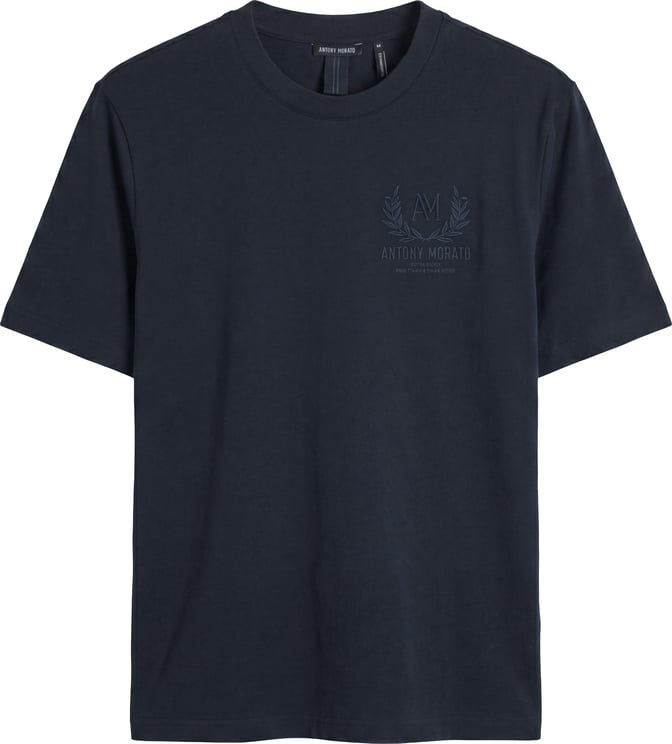 Antony Morato T-SHIRT RELAXED FIT IN JERSEY COTTON FABRIC WITH PLASTIC PRINT ON FRONT AND BACK
