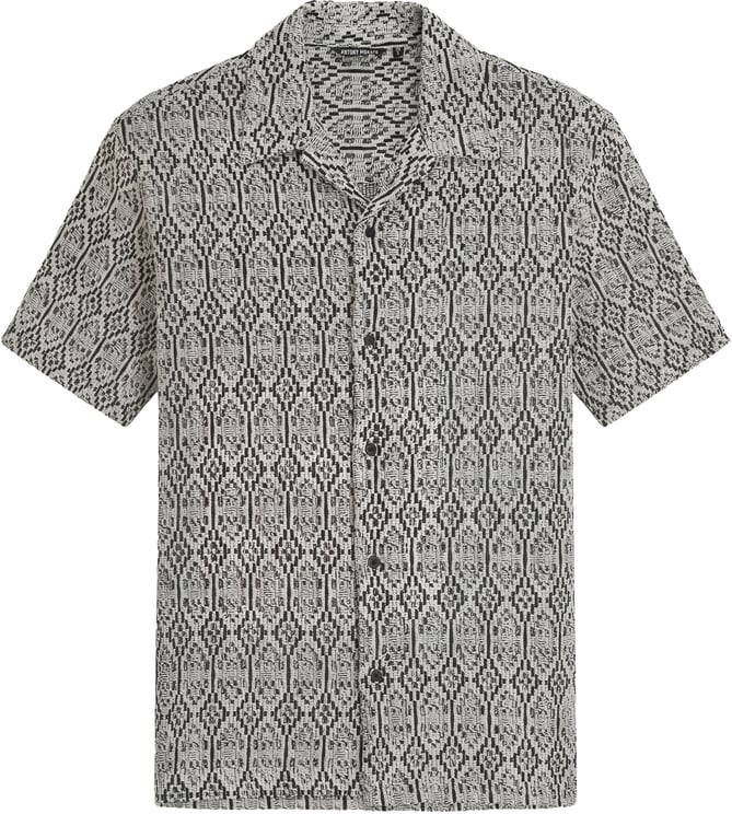 Antony Morato SHIRT RELAXED FIT IN JACQUARD WITH LOGOED  BADGE