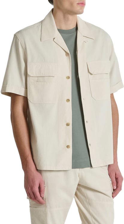 Antony Morato SHIRT LAGOS RELAXED FIT IN NATURAL SOFT TWILL COTTON