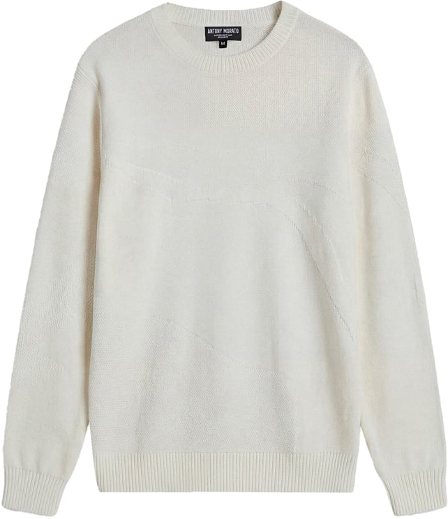 Antony Morato SWEATER REGULAR FIT IN SOFT COTTON YARN JACQUARD PATTERN