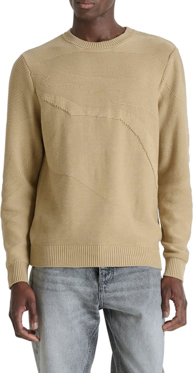 Antony Morato SWEATER REGULAR FIT IN SOFT COTTON YARN JACQUARD PATTERN