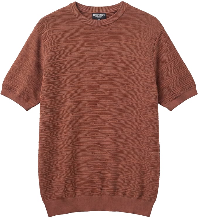 Antony Morato SWEATER ROUND COLLAR SHORT SLEEVES REGULAR FIT IN COTTON SOFT YARN