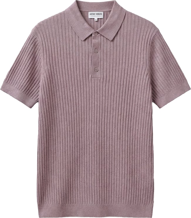 Antony Morato SWEATER POLO WITH BUTTON SHORT SLEEVES SLIM FIT SUPER SOFT YARN