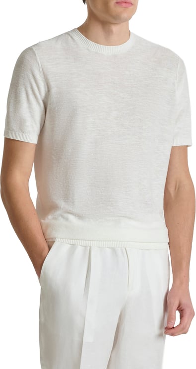 Antony Morato SWEATER ROUND COLLAR SHORT SLEEVES REGULAR FIT SOFT YARN