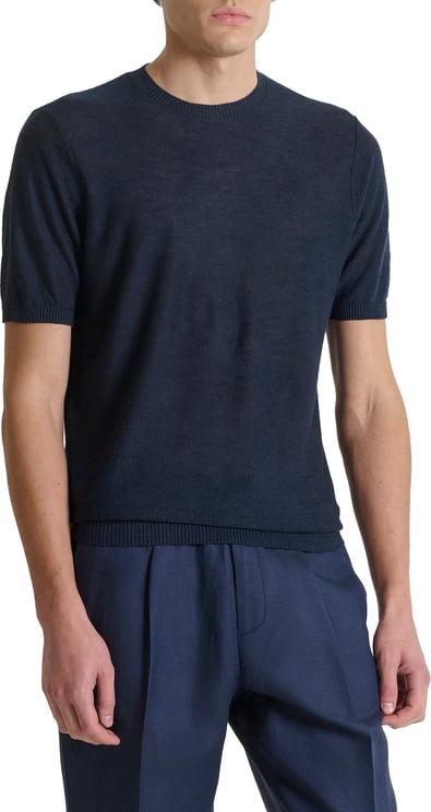 Antony Morato SWEATER ROUND COLLAR SHORT SLEEVES REGULAR FIT SOFT YARN