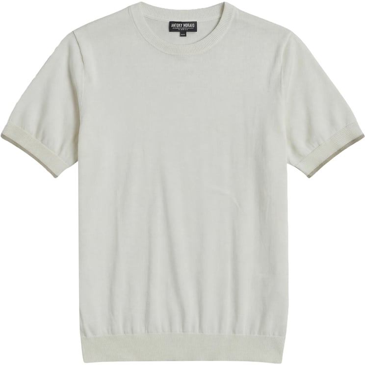 Antony Morato SWEATER ROUND COLLAR SHORT SLEEVES REGULAR FIT IN MERCERIZED COTTON SUPER FINE YARN