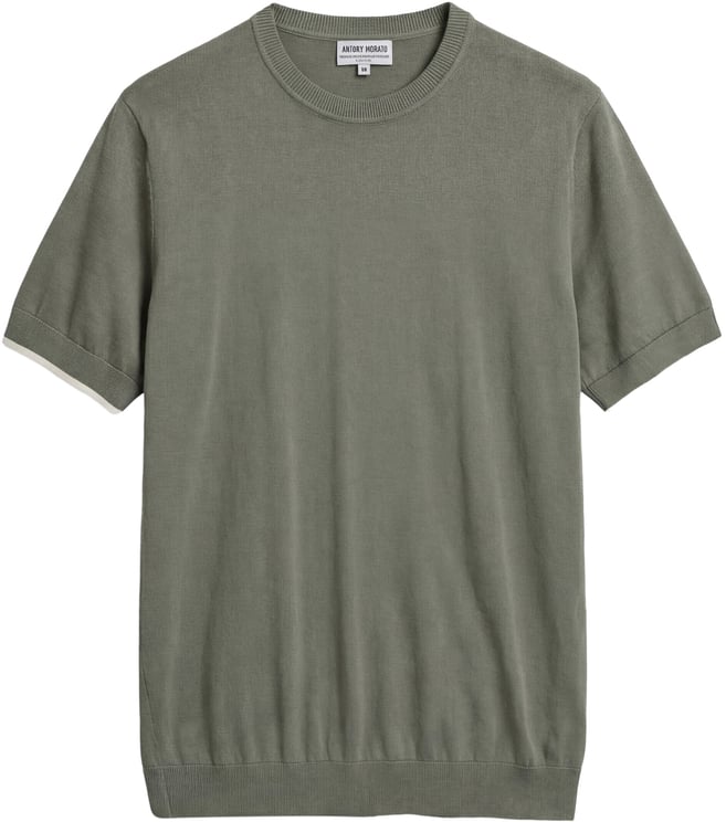 Antony Morato SWEATER ROUND COLLAR SHORT SLEEVES REGULAR FIT IN MERCERIZED COTTON SUPER FINE YARN