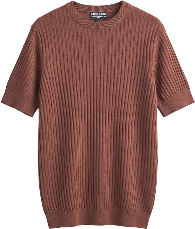 Antony Morato SWEATER ROUND COLLAR SHORT SLEEVES SLIM FIT SUPER SOFT YARN