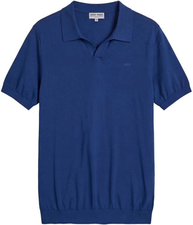 Antony Morato SWEATER POLO WIHTOUT BUTTON SHORT SLEEVES SLIM FIT SOFT FINE YARN