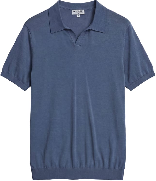 Antony Morato SWEATER POLO WIHTOUT BUTTON SHORT SLEEVES SLIM FIT SOFT FINE YARN