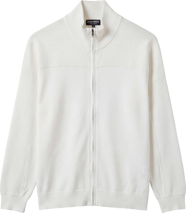 Antony Morato SWEATER CARDIGAN WITH ZIP TURTLE COLLAR LONG SLEEVES RELAXED FIT IN VISCOSE BLEND SUPER SOFT YARN