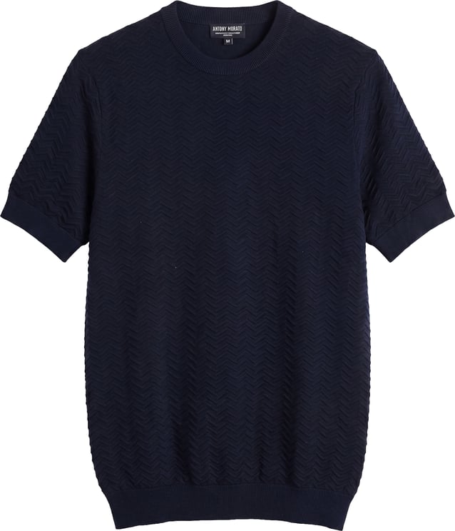 Antony Morato SWEATER ROUND COLLAR SHORT SLEEVES REGULAR FIT IN COTTON SOFT YARN
