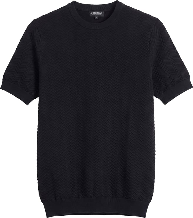 Antony Morato SWEATER ROUND COLLAR SHORT SLEEVES REGULAR FIT IN COTTON SOFT YARN