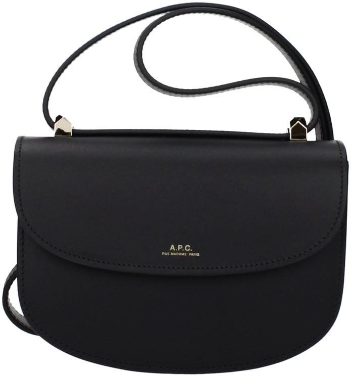 A.P.C. A.P.C. Black Leather Shoulder Bag