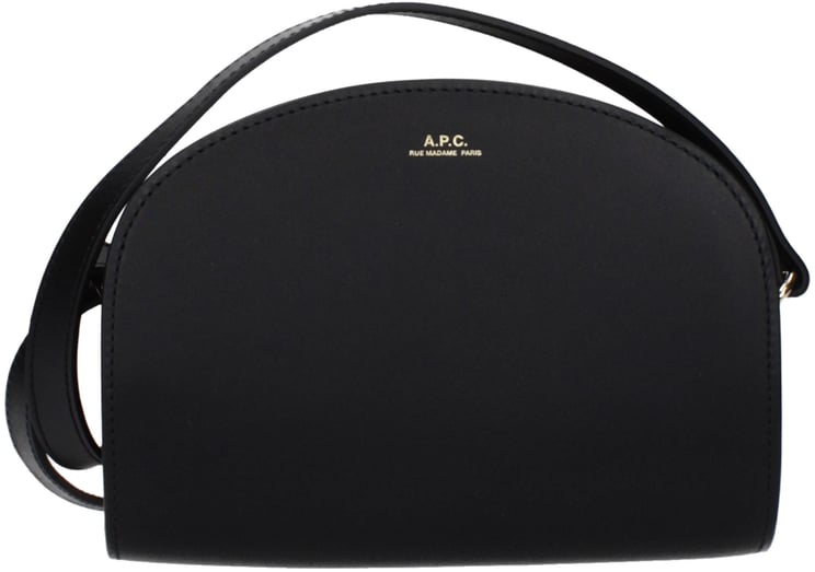 A.P.C. A.P.C. Black Leather Crossbody Bag