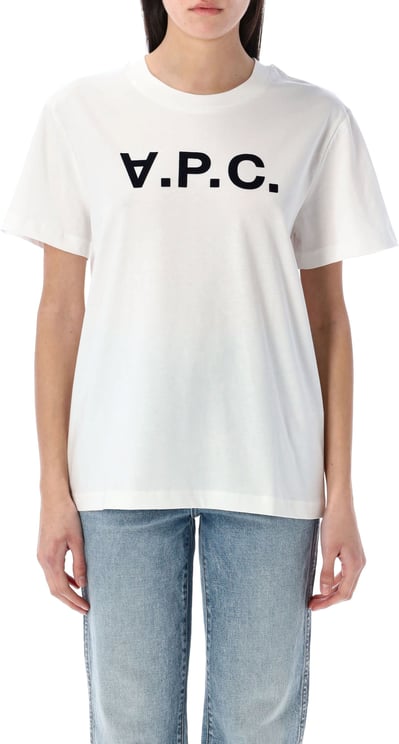 A.P.C. Tshirt Standard Grand Vpc White Dark Navy