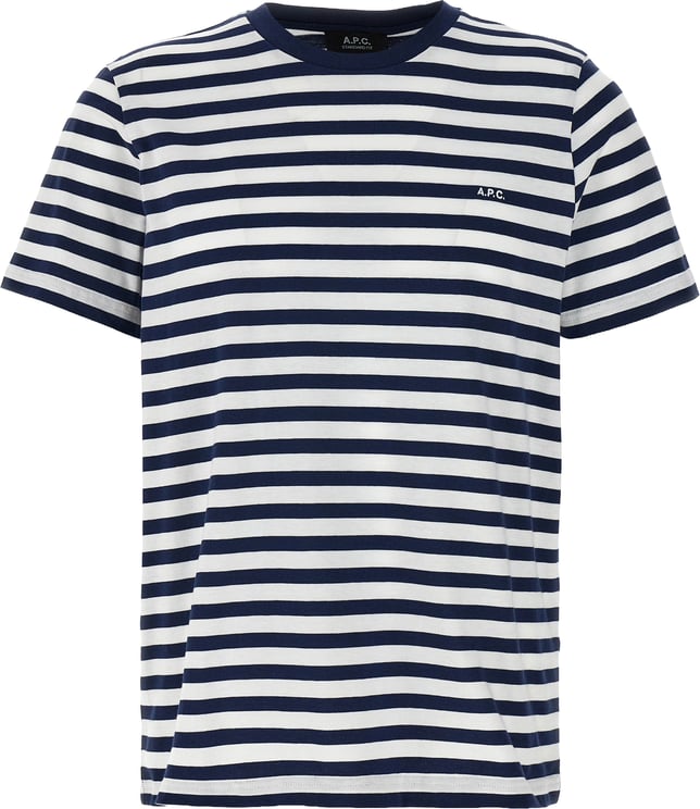 A.P.C. A.P.C. Blue Cotton T-Shirt