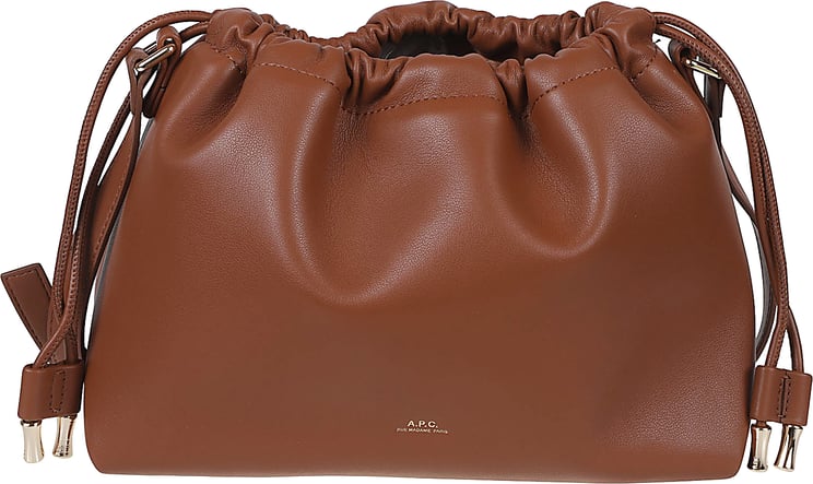 A.P.C. Soft Brown Bag with Gathered Top