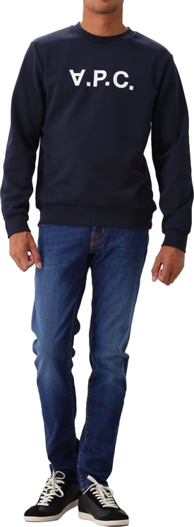 A.P.C. A.P.C. Sweater Blauw Standard Grand VPC Gots