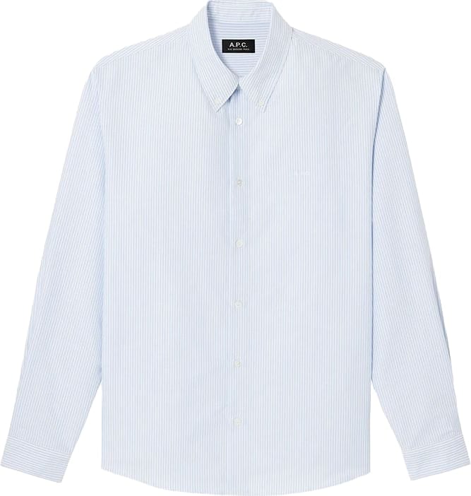 A.P.C. chemise apc coton bleu