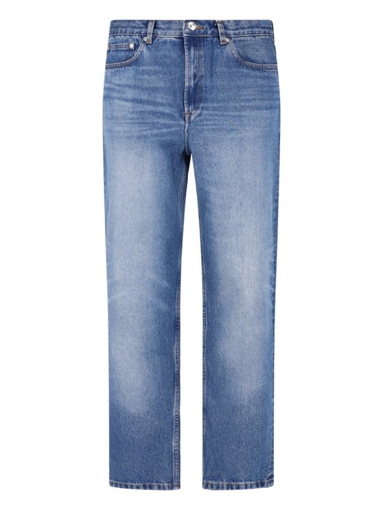 A.P.C. Blue Straight-Leg Cotton Denim Jeans