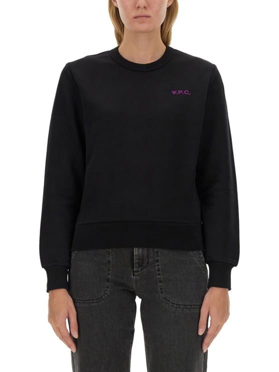 A.P.C. Relaxed-Fit Cotton Sweatshirt With Logo Detail