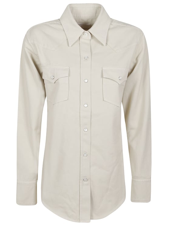 A.P.C. Pointed Collar Flap Pocket Shirt