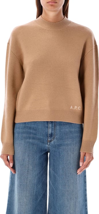 A.P.C. Esther Crew Neck Knit Marrone