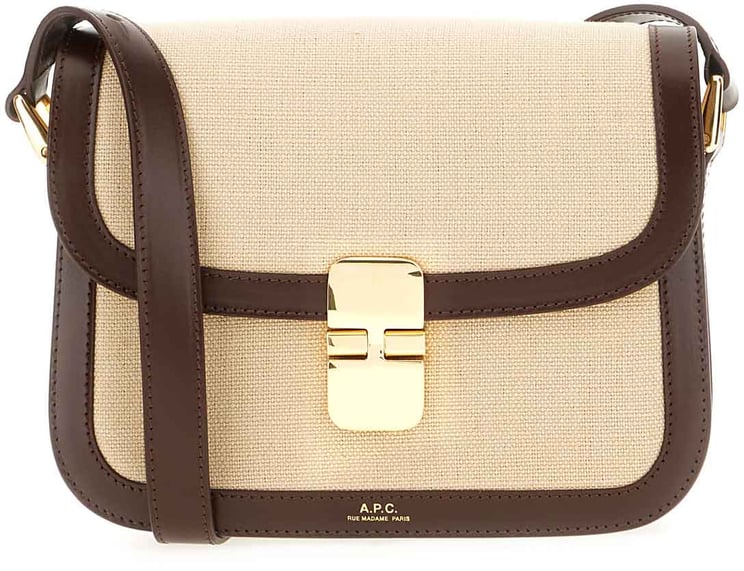 A.P.C. A.p.c. Canvas and leather small Grace crossbody bag
