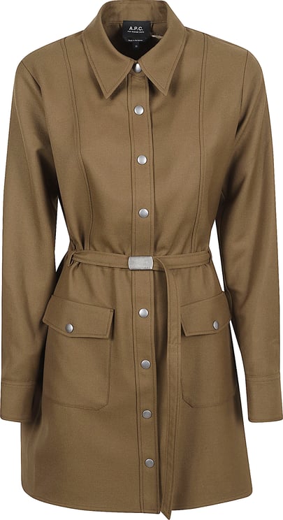 A.P.C. Structured Short Coat with Pointed Collar