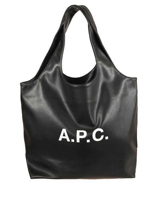 A.P.C. Black Tote Bag with Spacious Interior