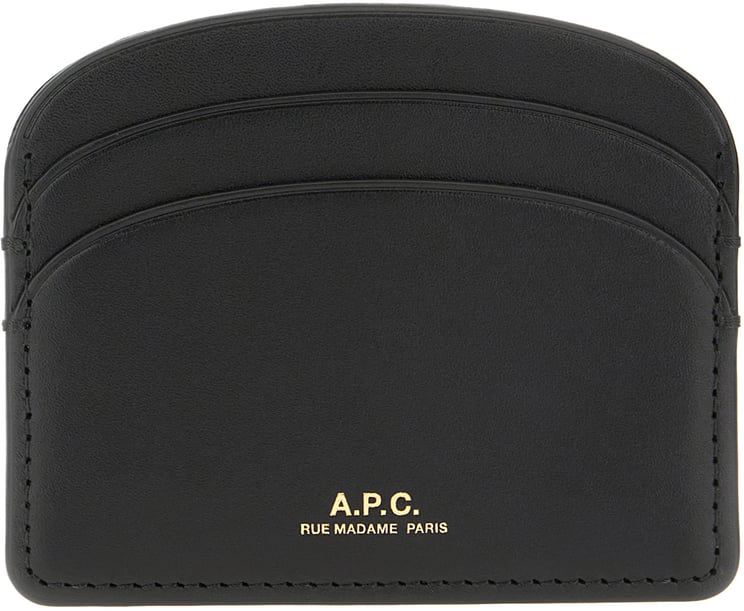 A.P.C. A.p.c. Black leather card holder