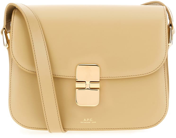 A.P.C. A.p.c. Cappuccino leather small Grace crossbody bag