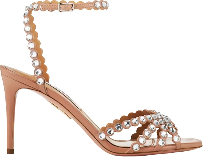 Aquazzura Tequila Sandal 85 Powder Pink