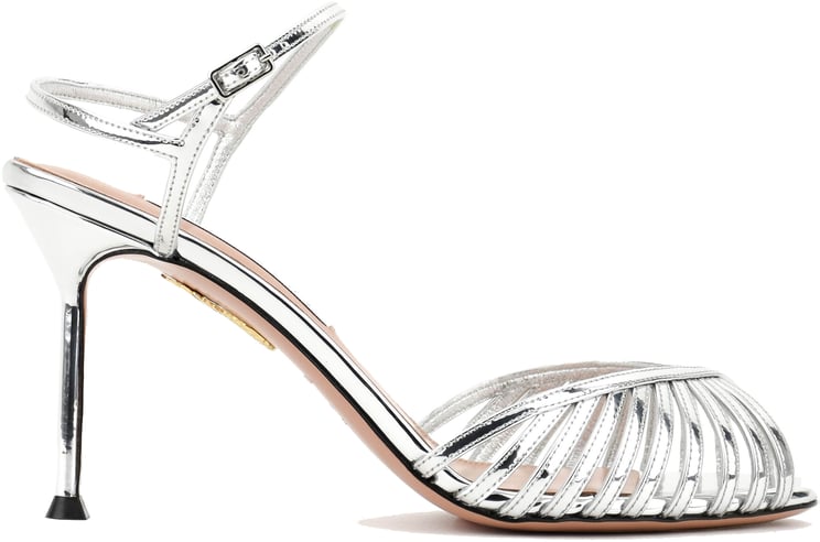 Aquazzura Hold Me Sandal Silver