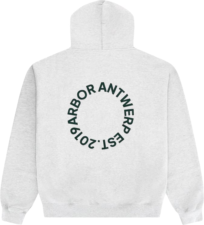 Arbor Antwerp Arbor antwerp - Circle application hoodie grey -