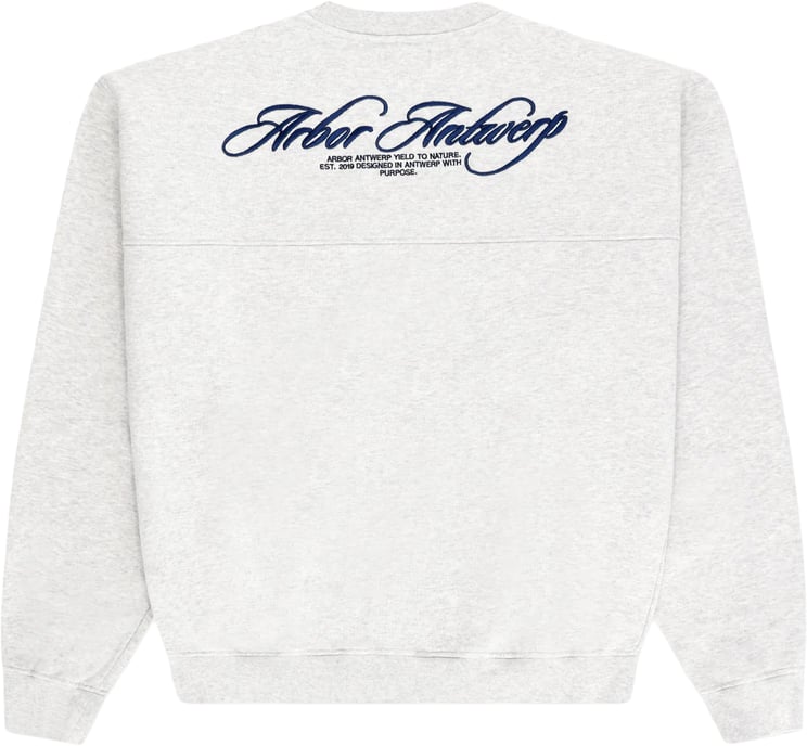 Arbor Antwerp Arbor antwerp - Cursive crewneck melange -