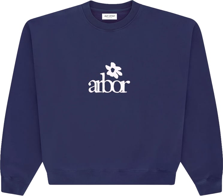 Arbor Antwerp Arbor antwerp - Flower crewneck - Navy