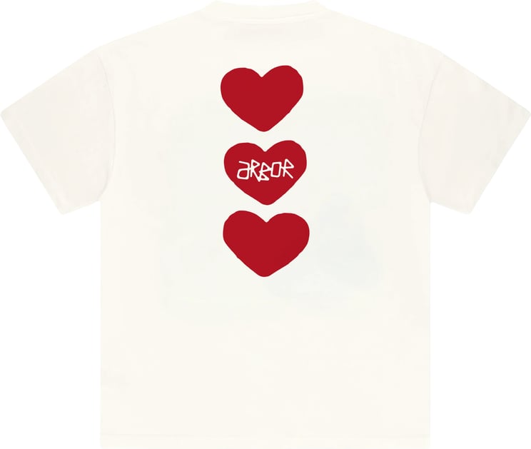 Arbor Antwerp Arbor antwerp - Triple hearts t-shirt - Red