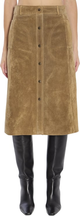 ARMA Elen suede skirt