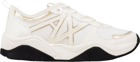 Armani Exchange Armani Exchange White Polyester Athletic Sneakers
