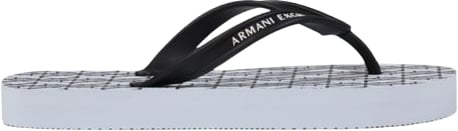 Armani Exchange Armani Exchange White Rubber Flip-Flop Sandals