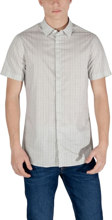 Armani Exchange Armani Exchange Cream Cotton Shortsleeve Shirt