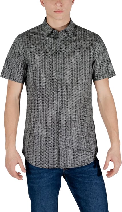 Armani Exchange Armani Exchange Black Cotton Shortsleeve Shirt