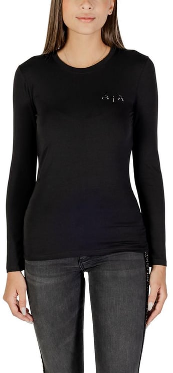 Armani Exchange Armani Exchange Black Cotton Long Sleeve T-Shirt