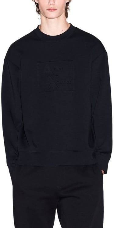 Armani Exchange Armani Exchange Black Cotton Sweatshirt
