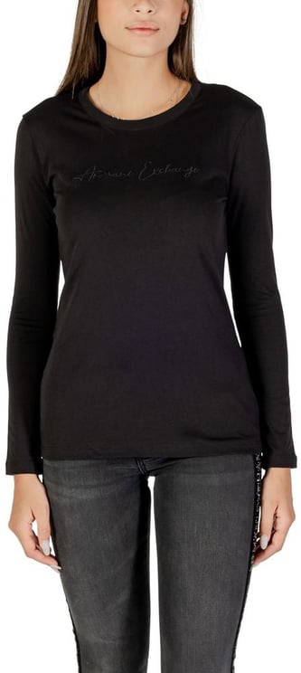 Armani Exchange Armani Exchange Black Cotton Long Sleeve T-Shirt