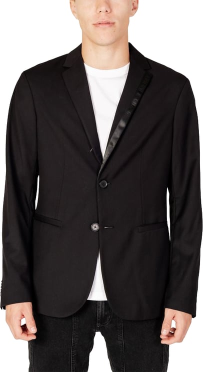 Armani Exchange Armani Exchange Black Polyester Blazer