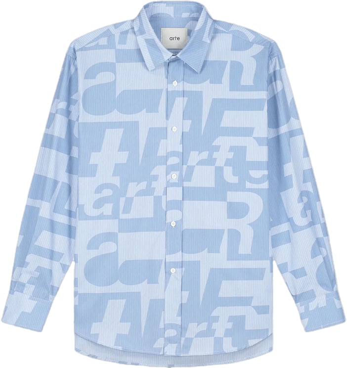 Arte Antwerp Shirt met print over het hele oppervlak.