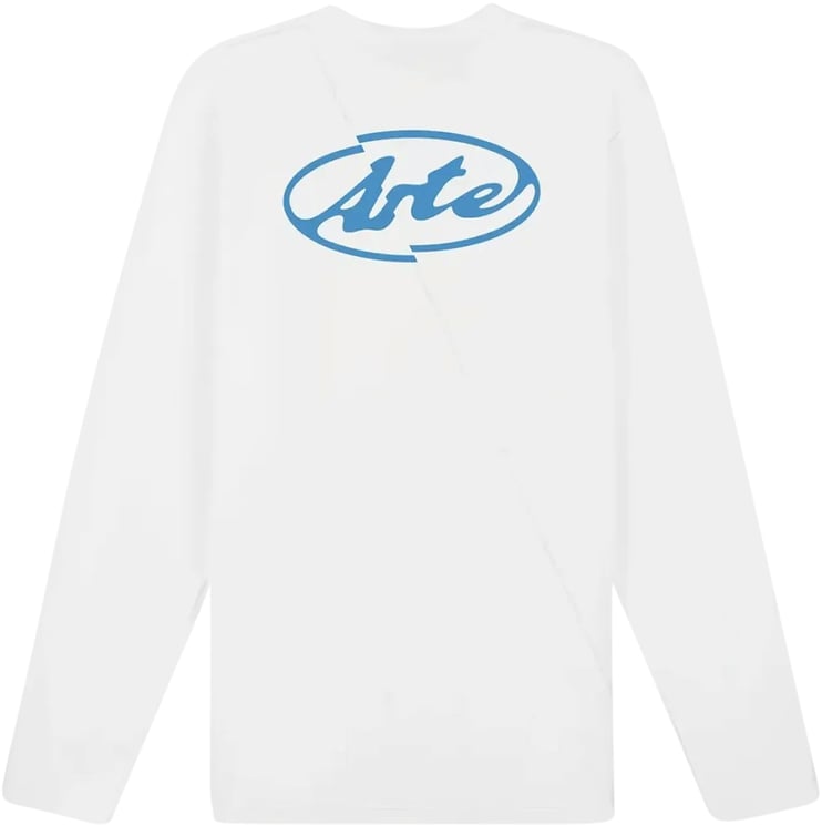 Arte Antwerp Lange mouwen met cirkellogo op de rug, wit